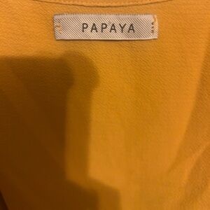 Papaya Yellow cross body top